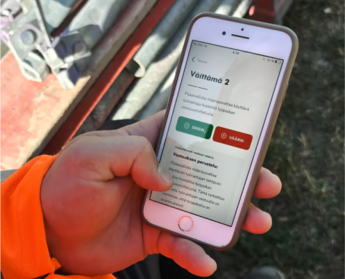 Mobiilissa suoritettava työturvallisuuskortti mahdollistaa koulutuksen missä ja milloin tahansa, erityisesti etätyössä