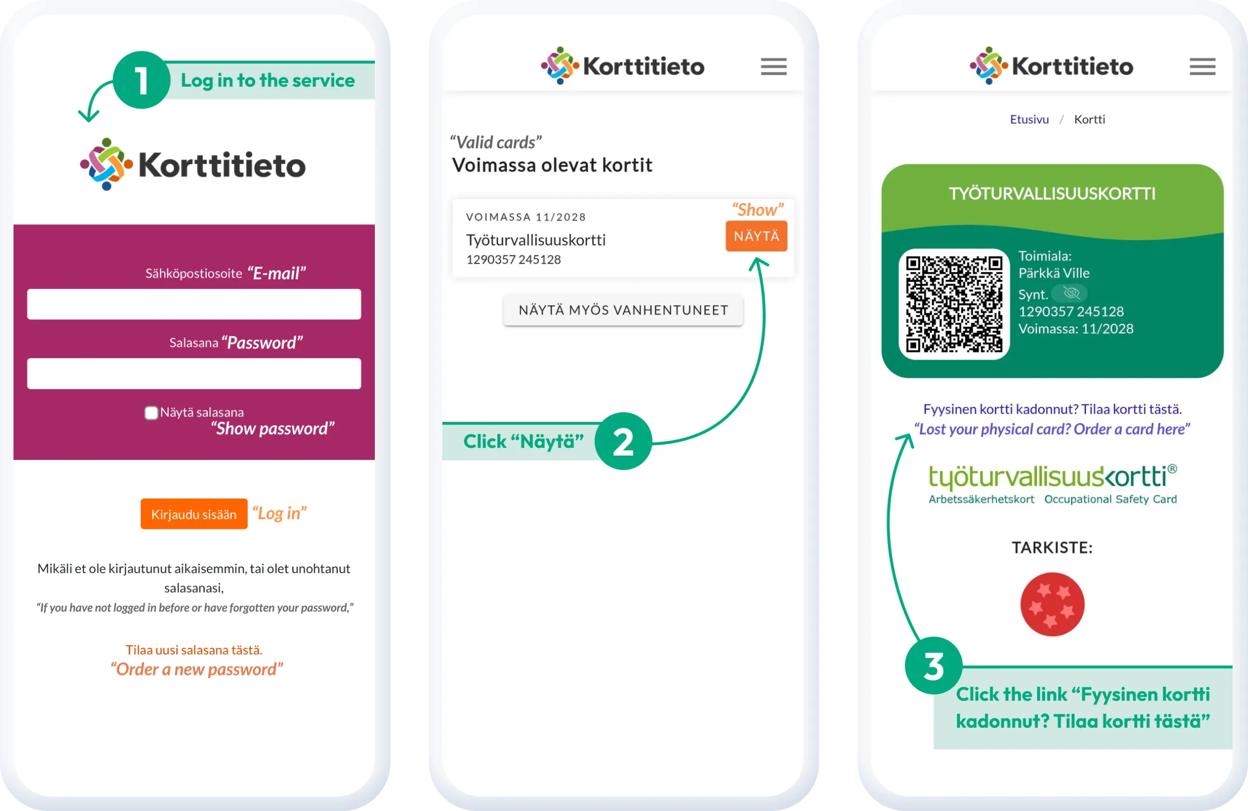 Kadonnut työturvallisuuskortti? Tarkista tietosi rekisteristä