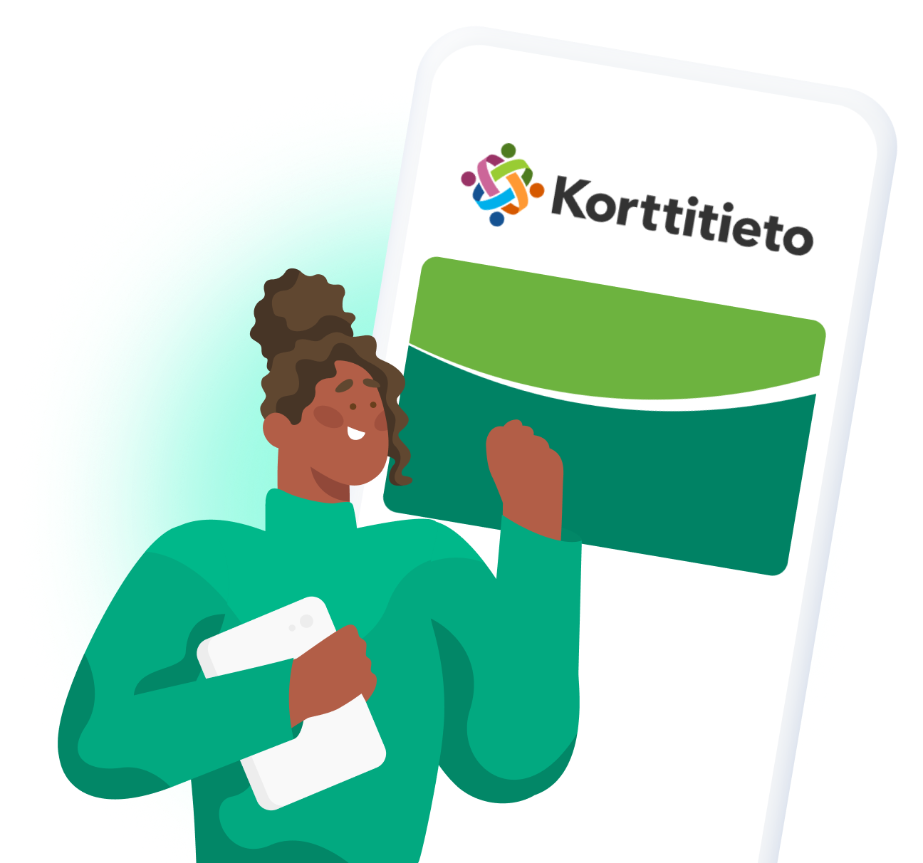 Mobiili työturvallisuuskortti käytössä puhelimessa Mobiili työturvallisuuskortti käytössä puhelimessa